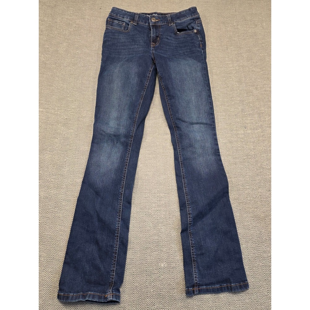 Maurices M Jeans Mid-Rise Bootcut Dark Wash‎ Blue Denim Pants Womens 4 Long
